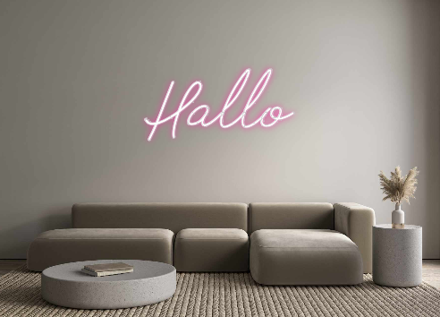 Individuelles Neon: Hallo