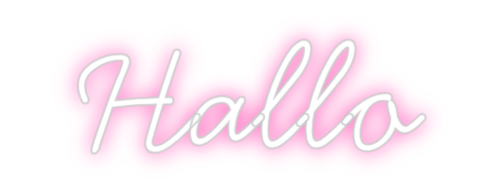 Individuelles Neon: Hallo