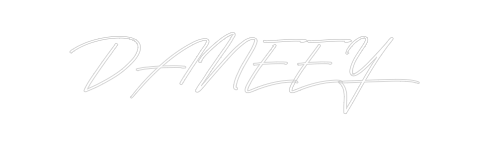 Individuelles Neon: DANEEY