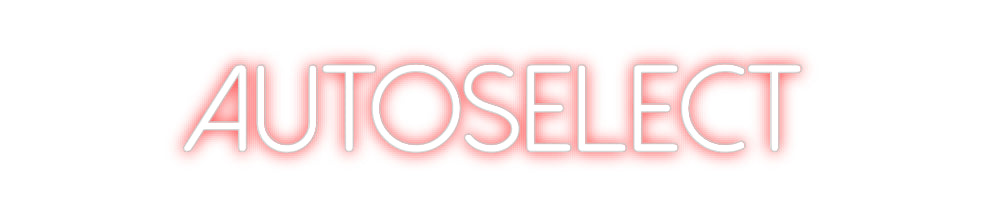 Individuelles Neon: Autoselect