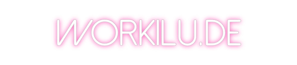 Individuelles Neon: WORKILU.de