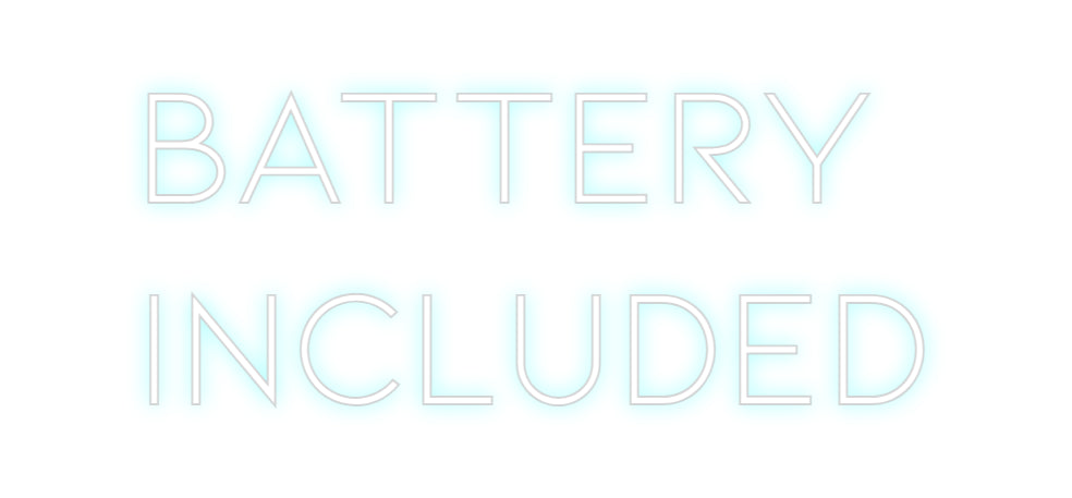 Individuelles Neon: Battery
Incl...