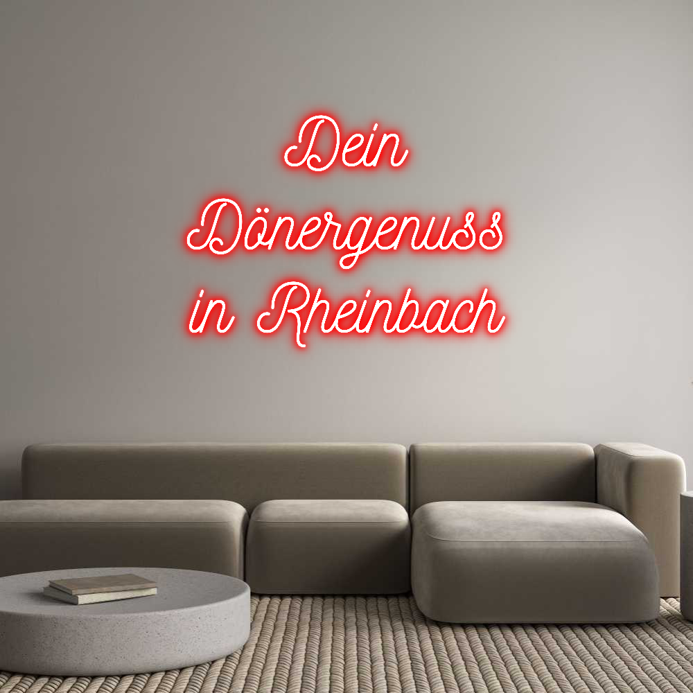 Individuelles Neon: Dein
Dönerge...