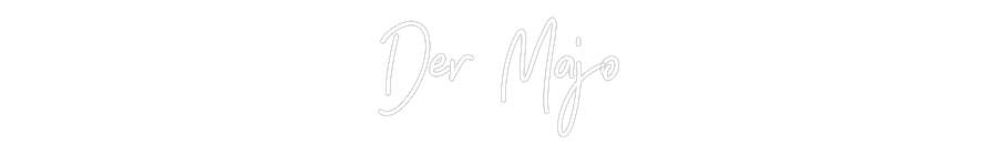 Individuelles Neon: Der Majo