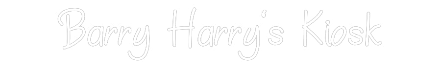 Individuelles Neon: Barry Harry‘s...