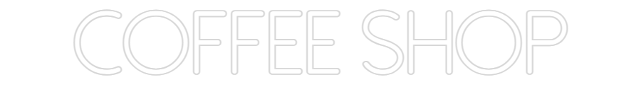 Individuelles Neon: Coffee Shop