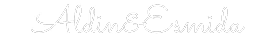 Individuelles Neon: Aldin&Esmida