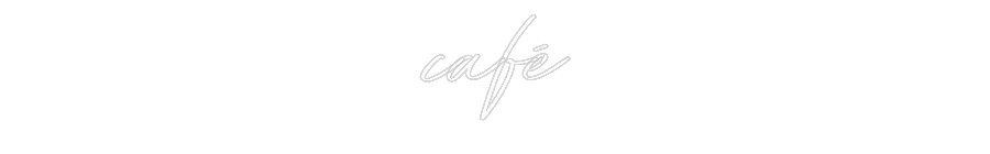 Individuelles Neon: café
