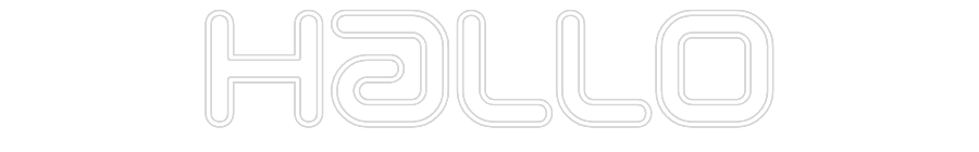 Individuelles Neon: Hallo