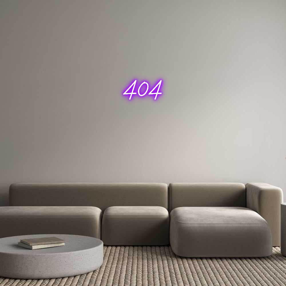Individuelles Neon: 404