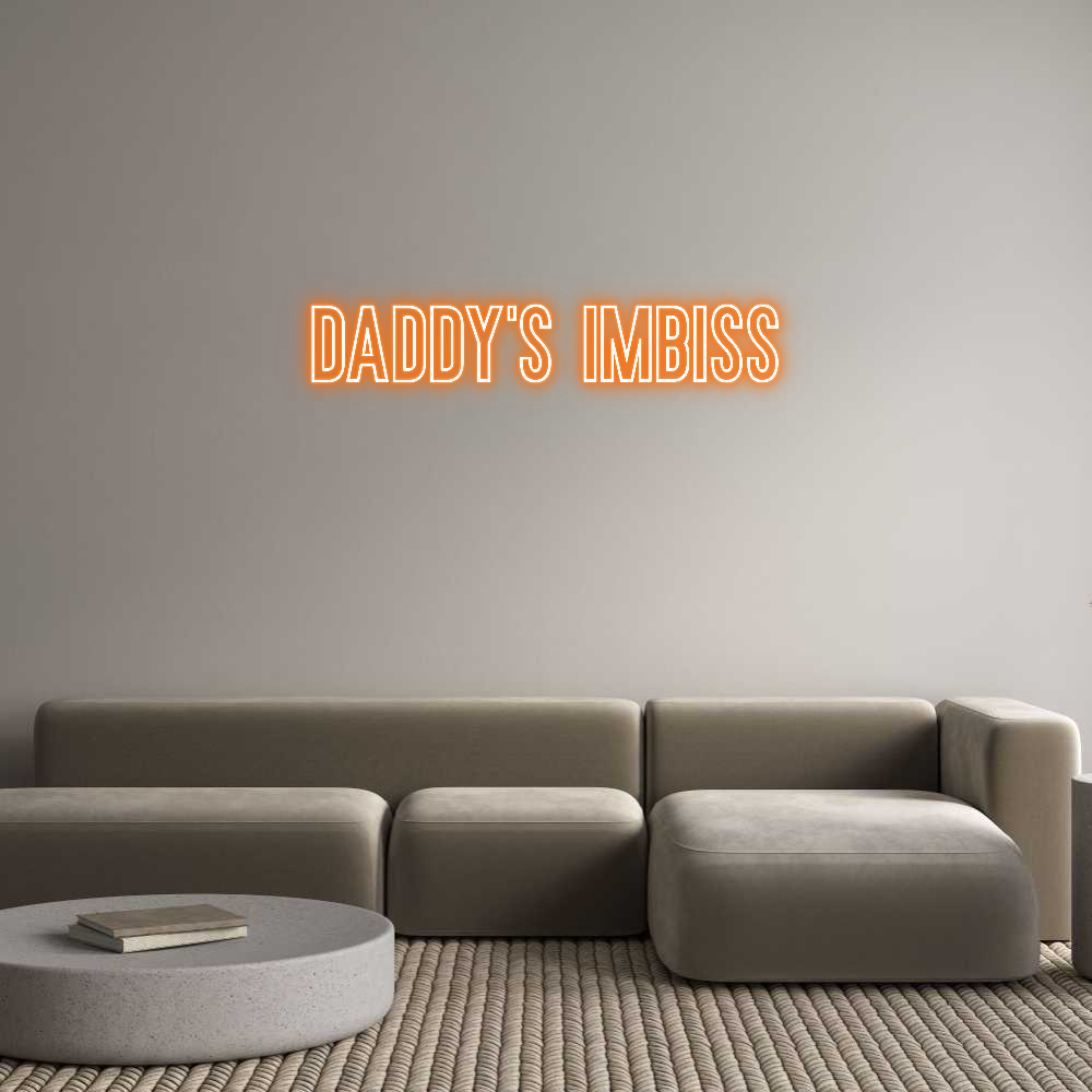 Individuelles Neon: DADDY'S IMBISS