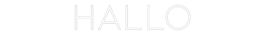 Individuelles Neon: Hallo