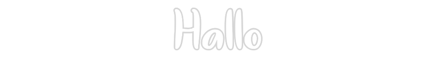 Individuelles Neon: Hallo