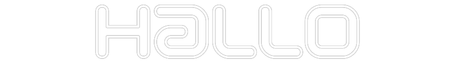 Individuelles Neon: Hallo
