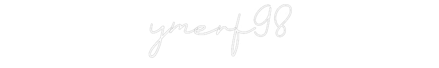 Individuelles Neon: ymerf98