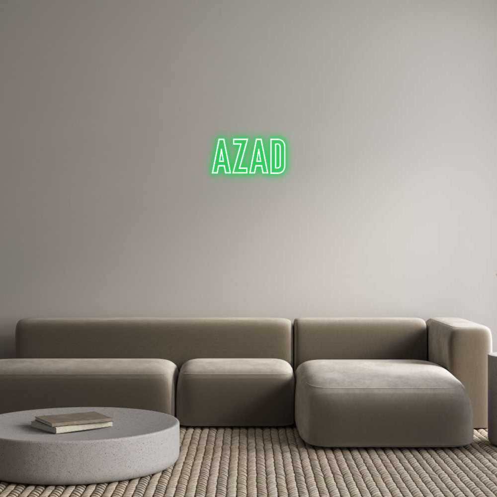 Individuelles Neon: Azad
