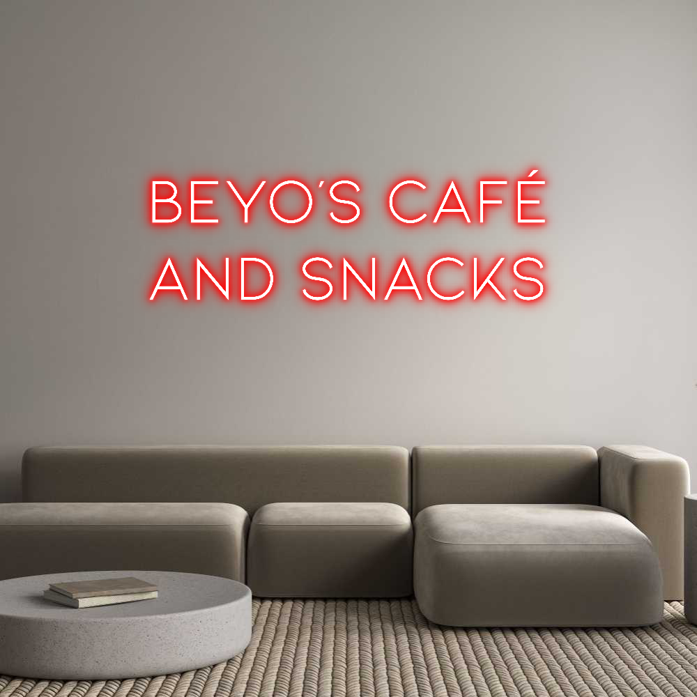 Individuelles Neon: Beyo’s Café
...