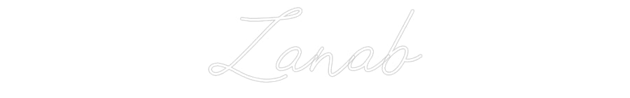 Individuelles Neon: Zanab