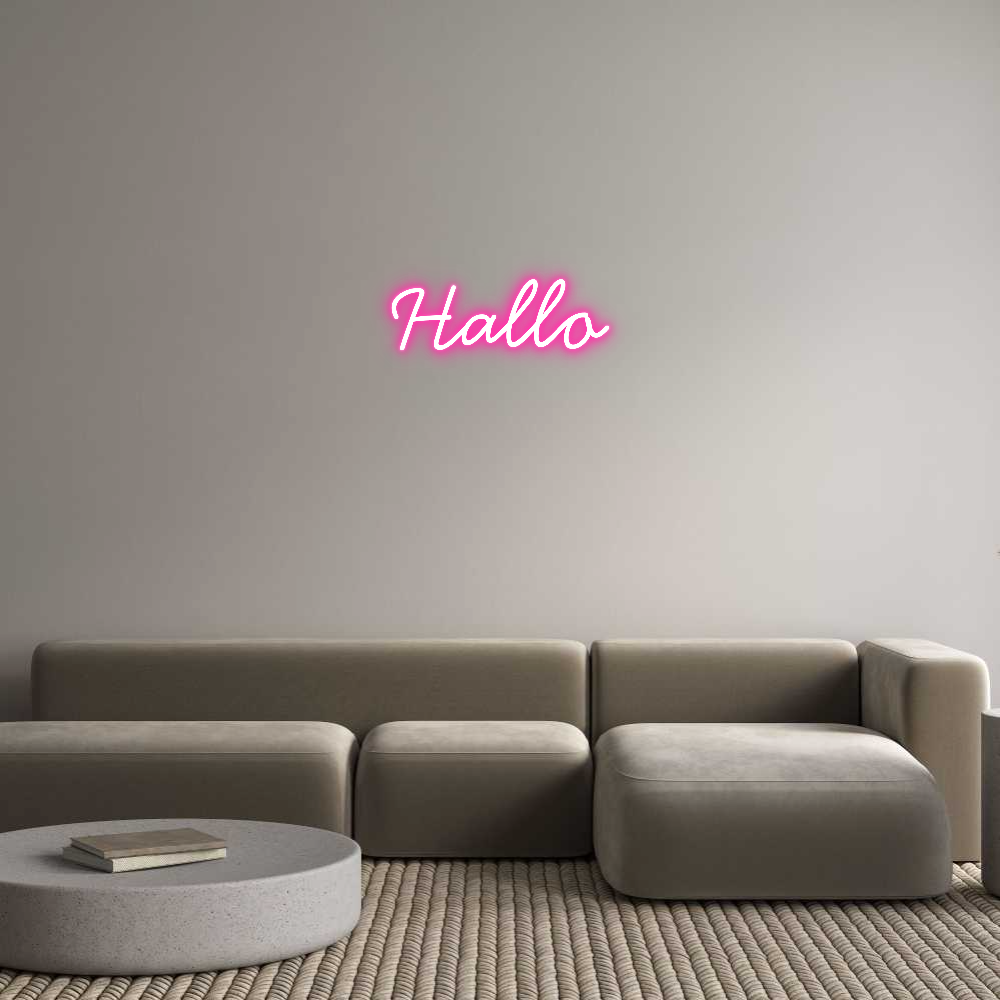 Individuelles Neon: Hallo