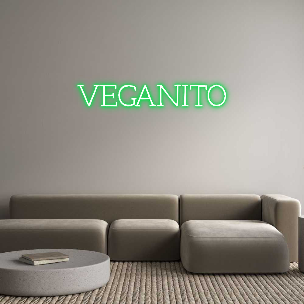 Individuelles Neon: VEGANITO