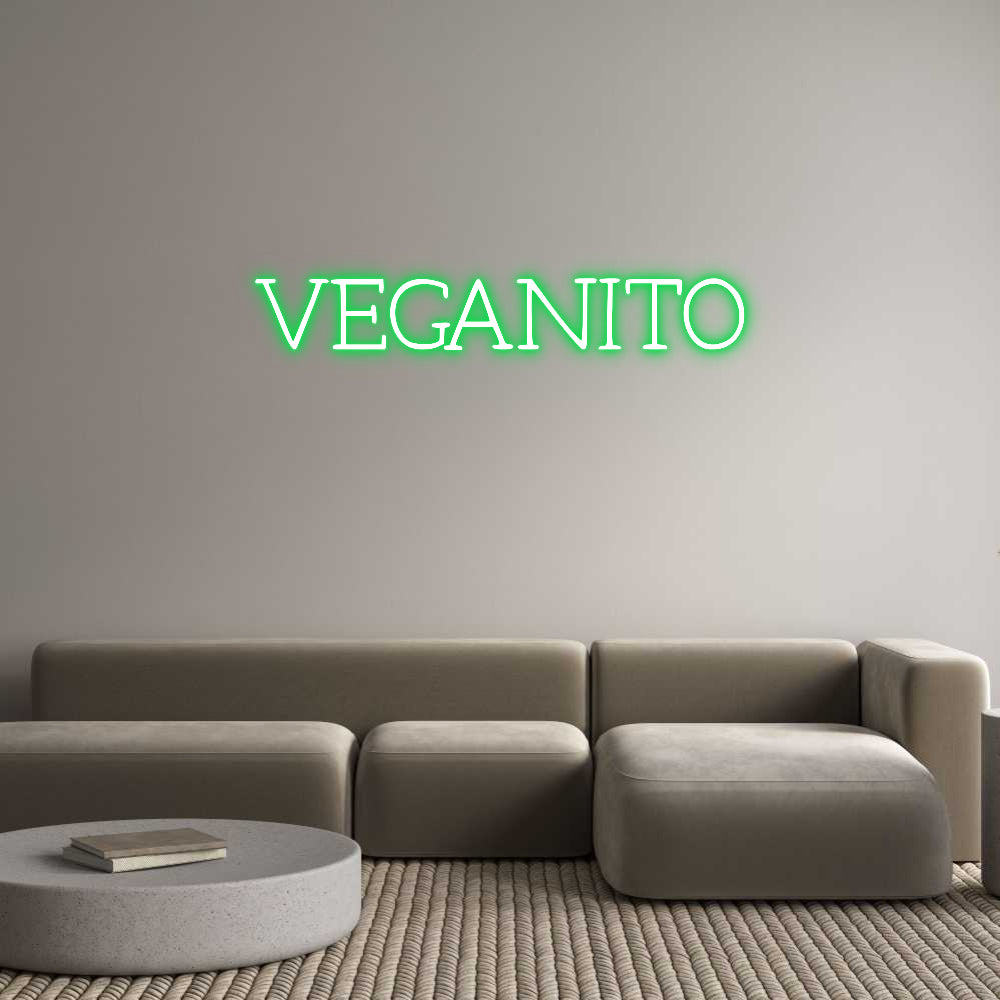 Individuelles Neon: VEGANITO