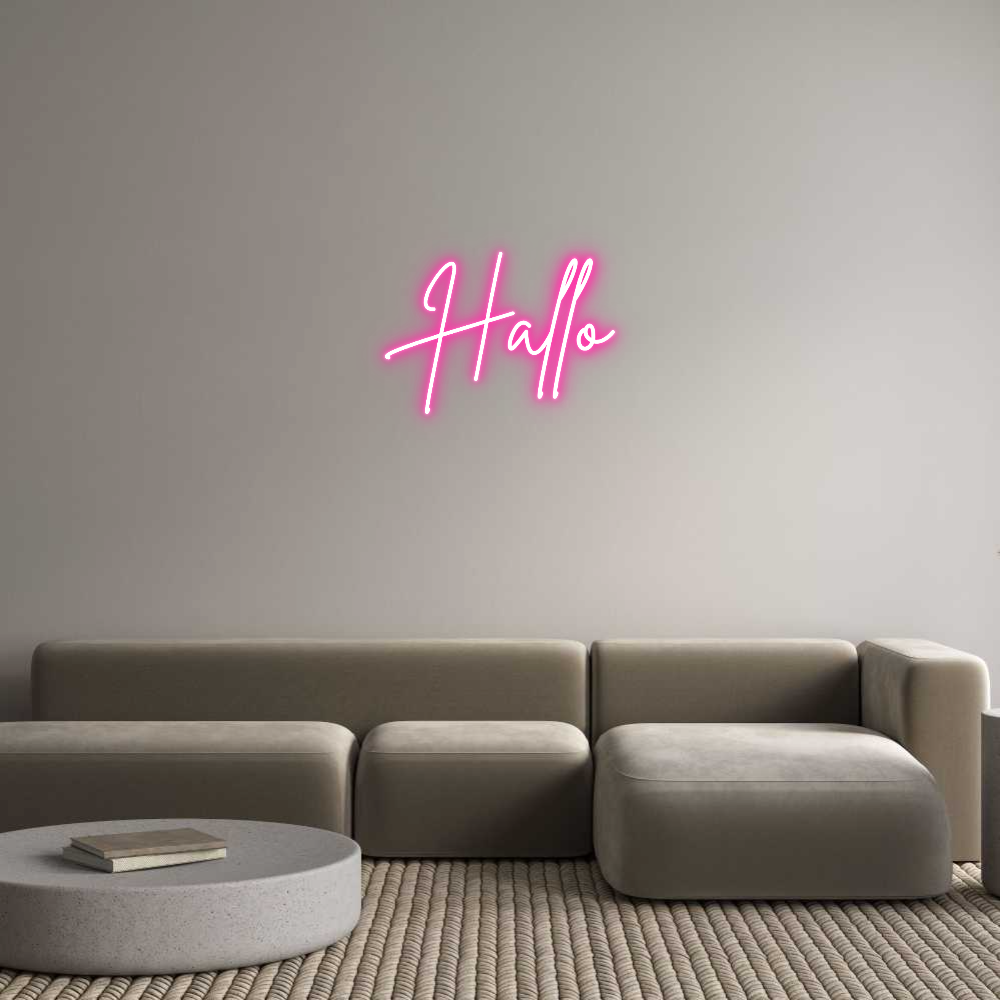 Individuelles Neon: Hallo