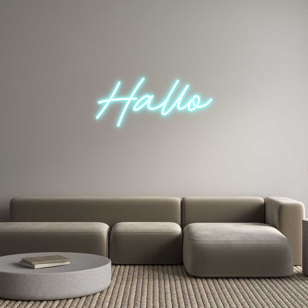 Individuelles Neon: Hallo