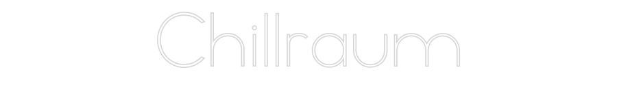 Individuelles Neon: Chillraum