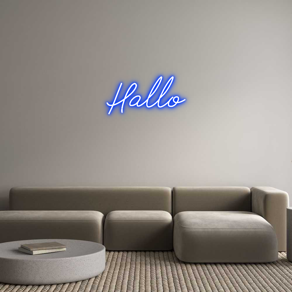 Individuelles Neon: Hallo