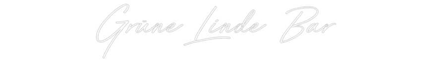 Individuelles Neon: Grüne Linde Bar