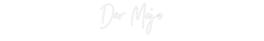 Individuelles Neon: Der Majo