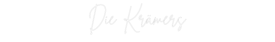 Individuelles Neon: Die Krämers