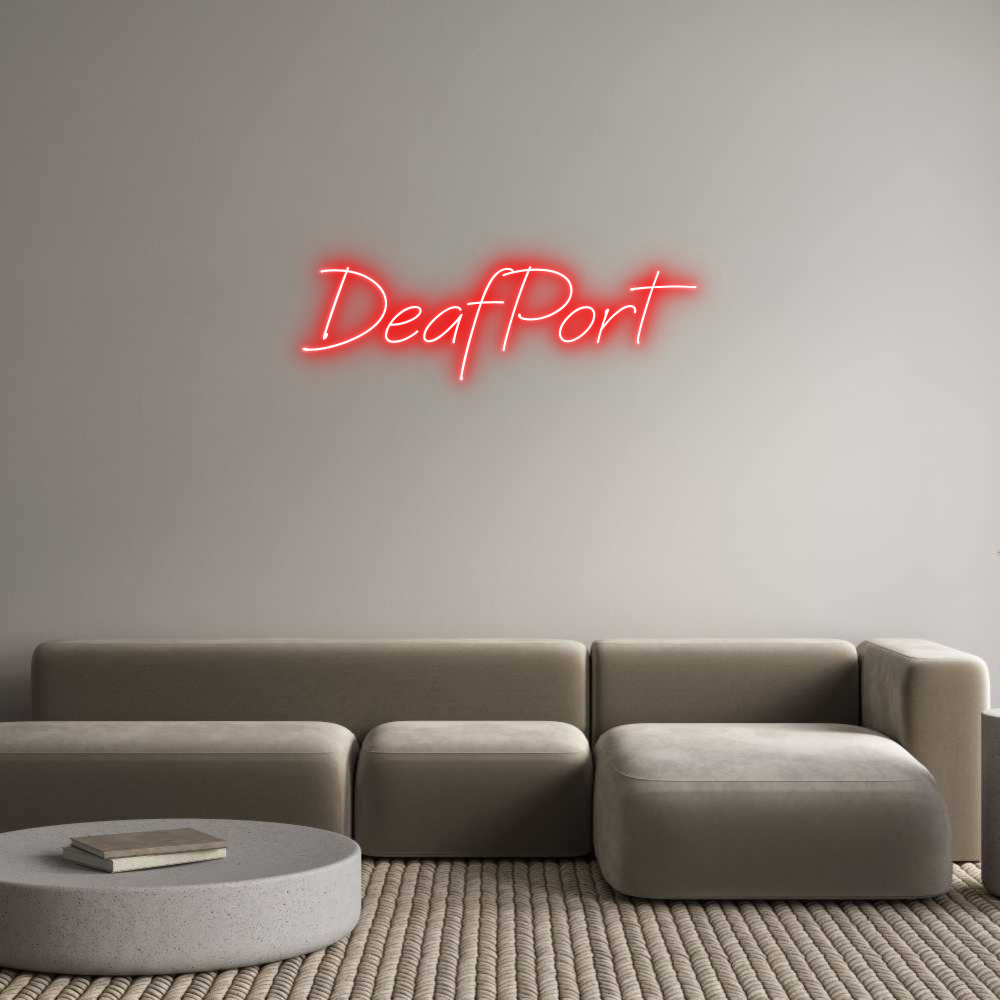 Individuelles Neon: DeafPort