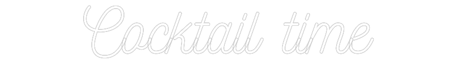 Individuelles Neon: Cocktail time