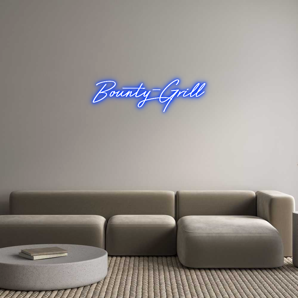 Individuelles Neon: Bounty-Grill