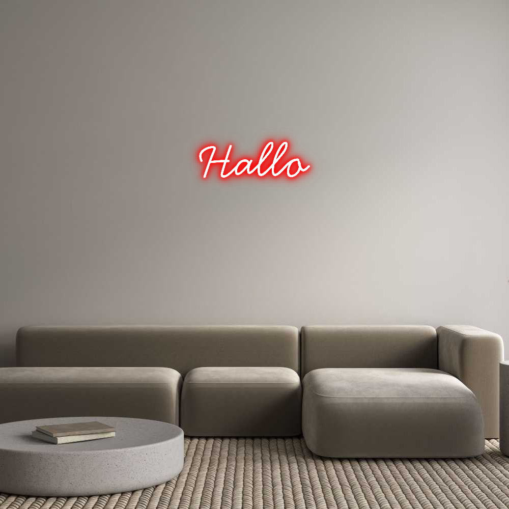 Individuelles Neon: Hallo