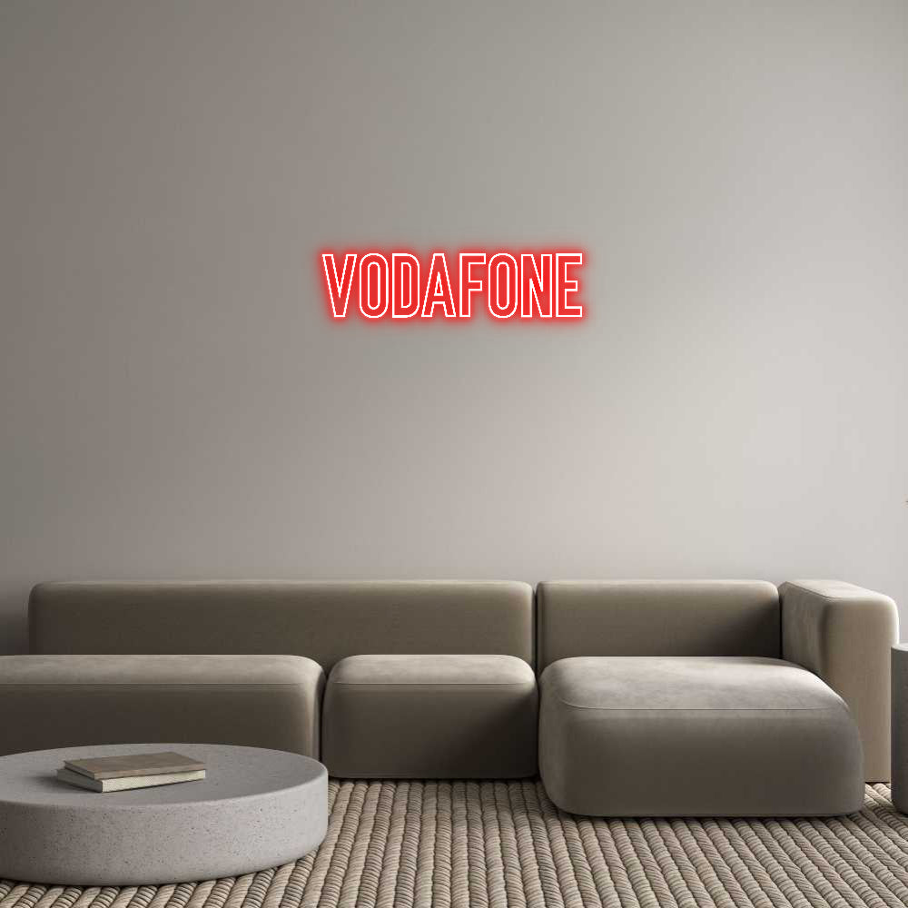 Individuelles Neon: Vodafone