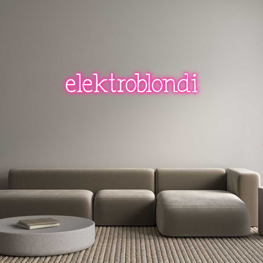Individuelles Neon: elektroblondi