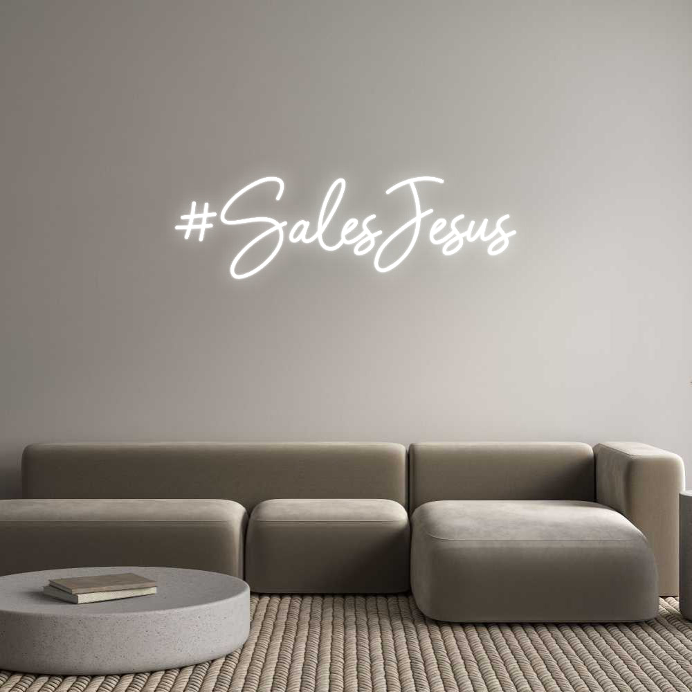 Individuelles Neon: #SalesJesus