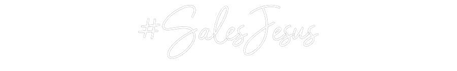 Individuelles Neon: #SalesJesus