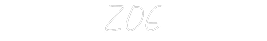 Individuelles Neon: ZOE