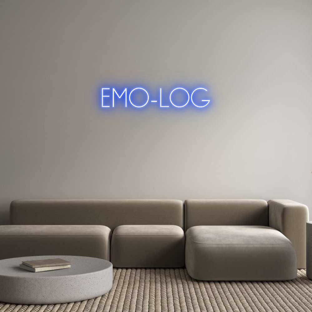 Individuelles Neon: EMO-LOG