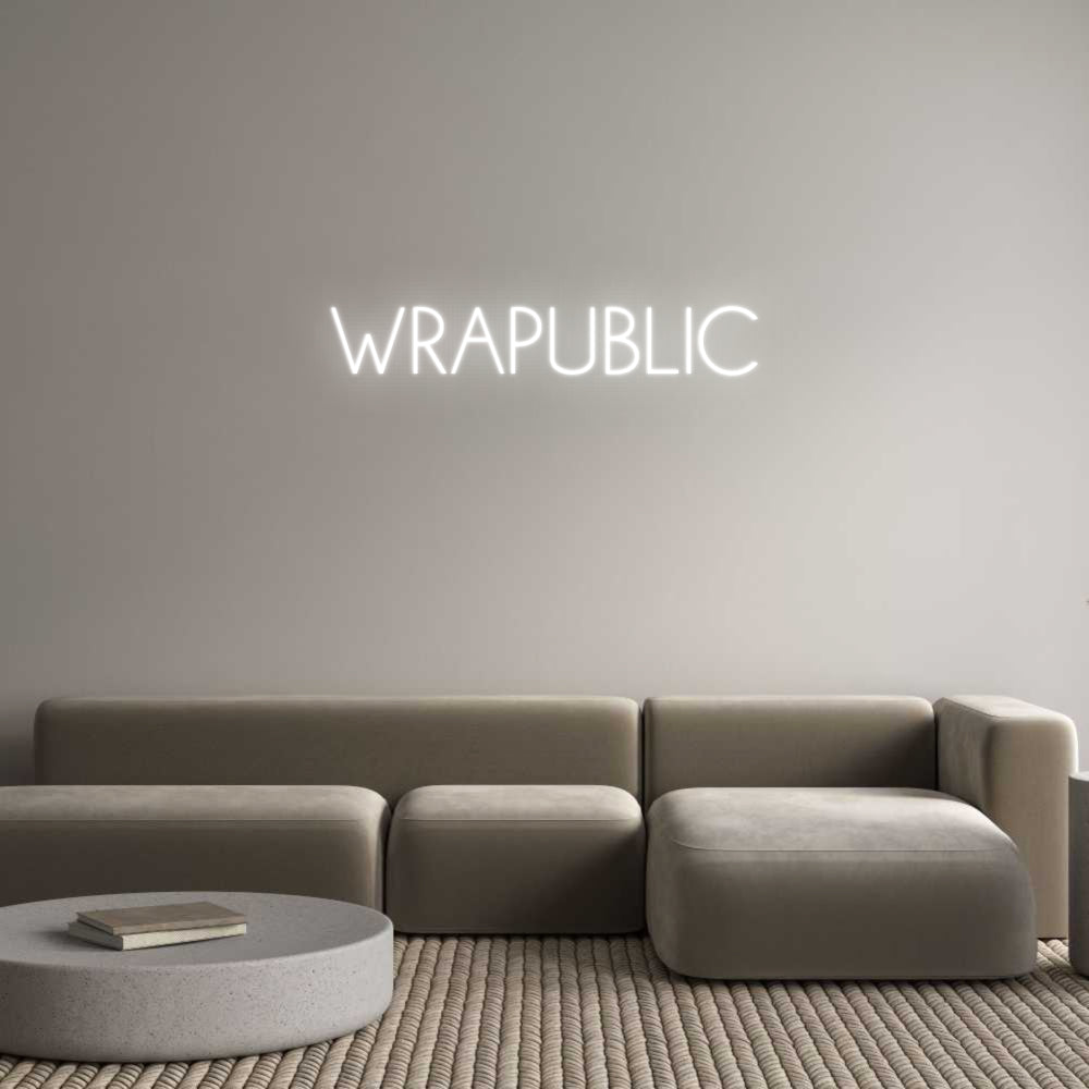 Individuelles Neon: WRAPUBLIC