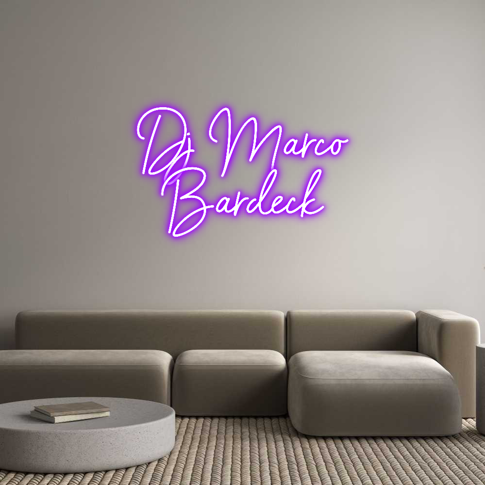 Individuelles Neon: Dj Marco
Bar...