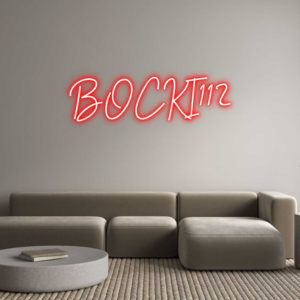 Individuelles Neon: BOCKI112