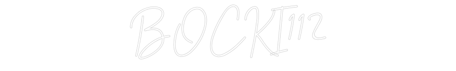 Individuelles Neon: BOCKI112