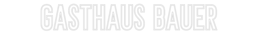 Individuelles Neon: Gasthaus Bauer
