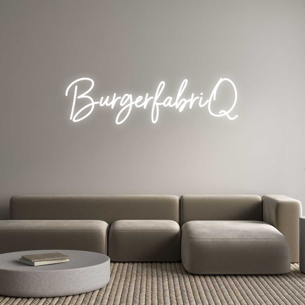 Individuelles Neon: BurgerfabriQ