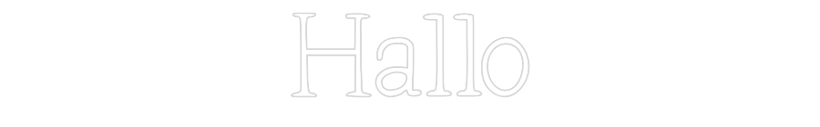 Individuelles Neon: Hallo