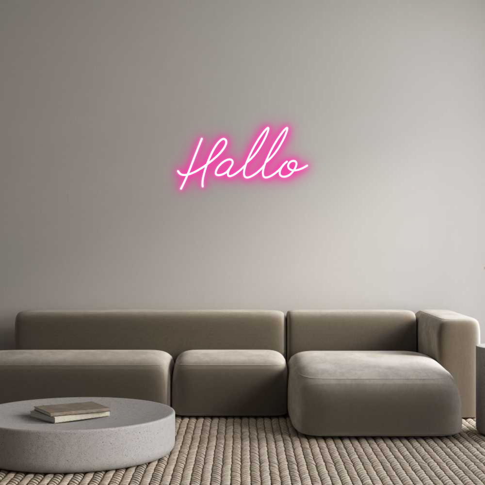 Individuelles Neon: Hallo
